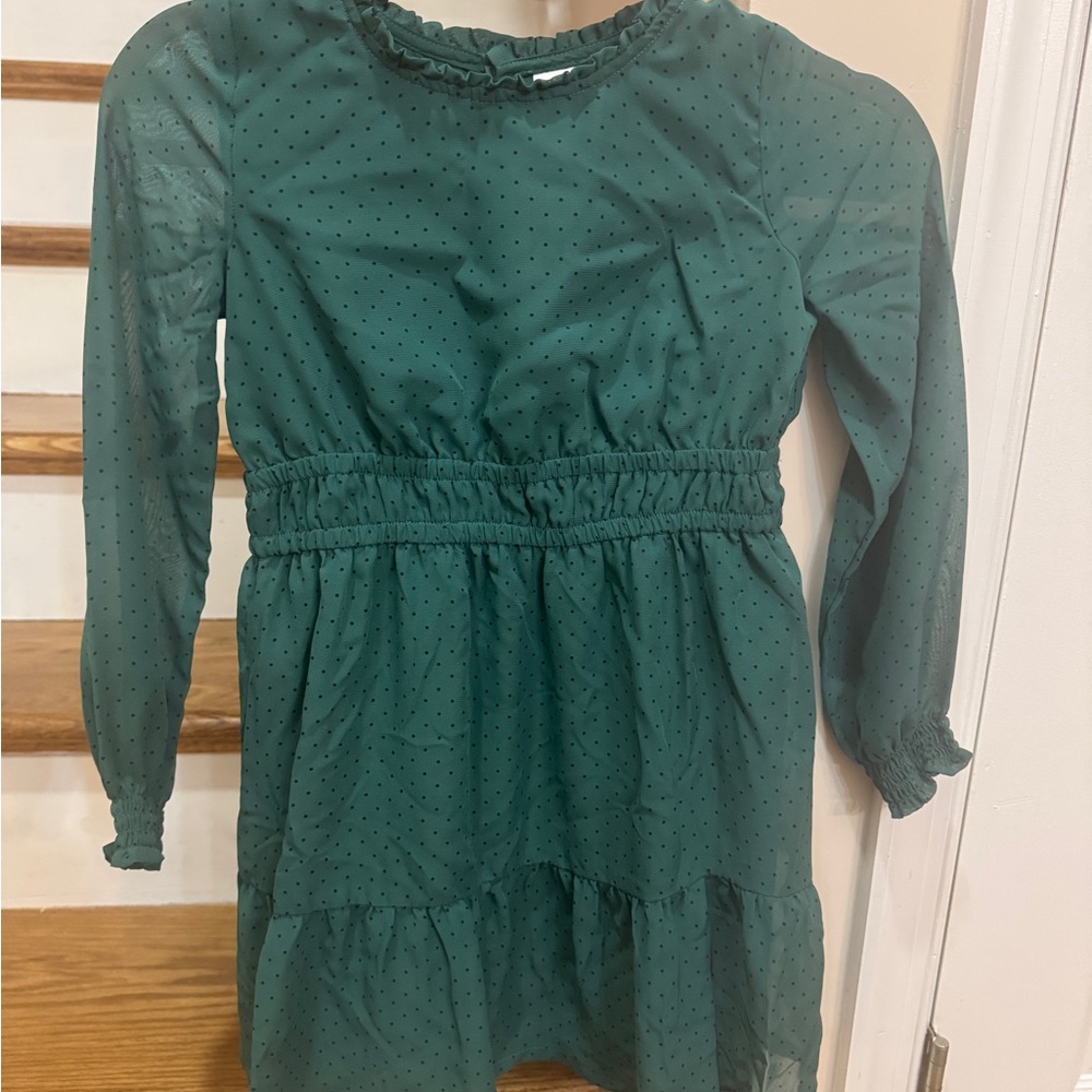 Carter's Green Polka Dot Casual Dress